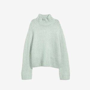 H&M Mint Green Turtleneck Sweater